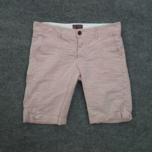 Luigi Fusaro Shorts Mens TG 48 32 Pink Striped Seersucker Bermuda Italy Designer